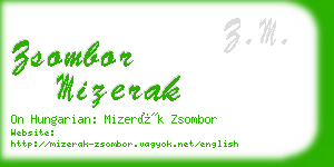 zsombor mizerak business card